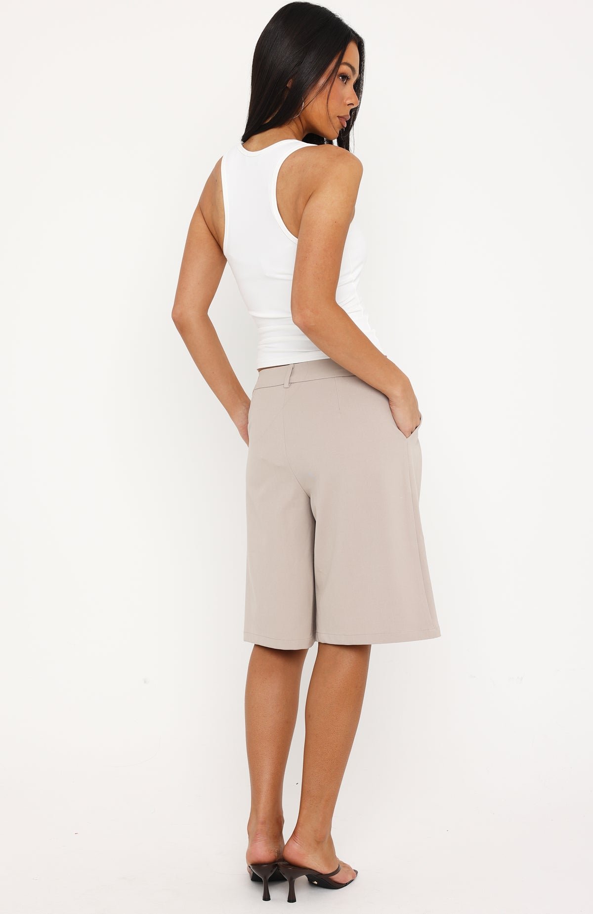 Baby Steps Shorts Taupe - Image 4