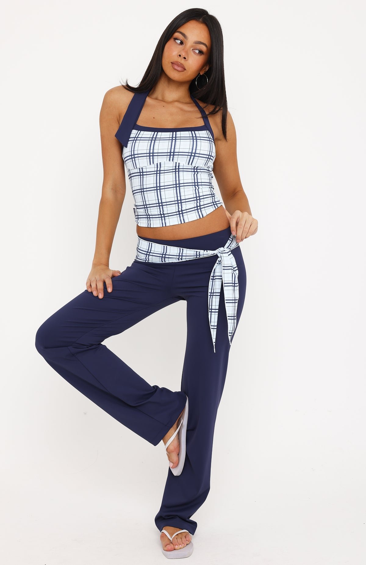 Learning To Love Halter Top Navy - Image 5